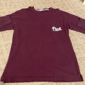 PINK Purple Long Sleeve Shirt